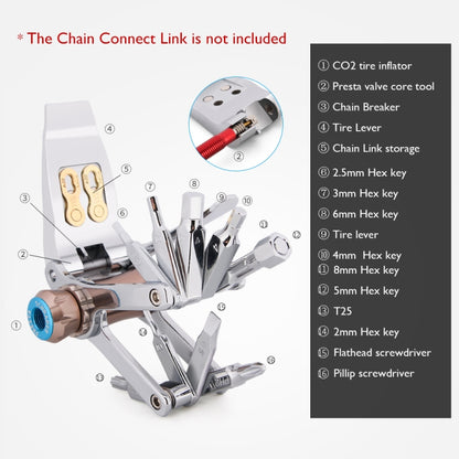 16-in-1 Bicycle Repair Tool – Compact, Durable & Portable
