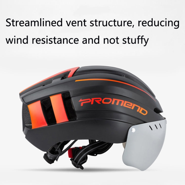 PROMEND TK-12H15 Bike Helmet with Warning Light