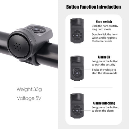 Rechargeable Bicycle Electric Bell Horn