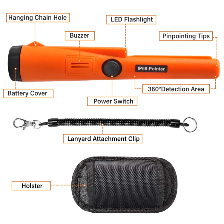 IP68-Pointer Handheld Metal Detector 3M Waterproof Positioning Stick, IP68-Pointer - NMNYSX