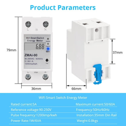 ZMAi-90 Wifi Smart Switch Energy Meter