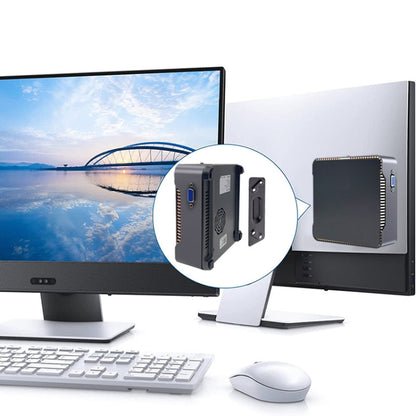 Mini Computer Dual HDMI+VGA Triple Display 4K HD Pocket Mini PC