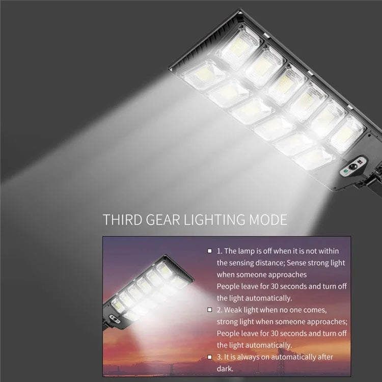 LED Strong Light Double Row Solar Garden Light Induction Street Lamps, E-SMARTER W789A-6, E-SMARTER W789B-6 - NMNYSX