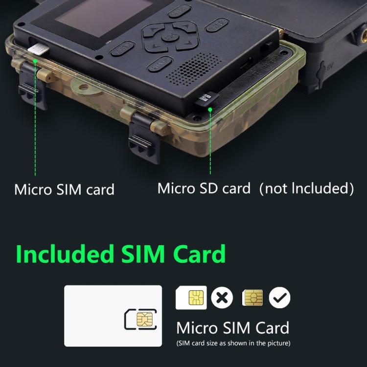 4G Hunting Camera Night Vision SIM Card HD 8K 60MP Photo Video Hunting Camera, PR801LTE European Version, PR801LTE USA  Australia Version - NMNYSX