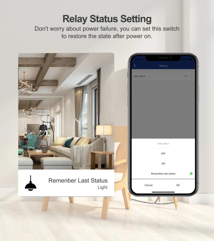 Tuya WiFi Smart Switch Supports Amazon ALEXA/Google HOME Voice Control