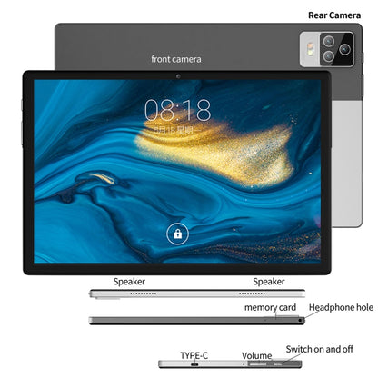 BDF P70 10.1 inch 4G Tablet PC, 8GB+128GB, Android 12