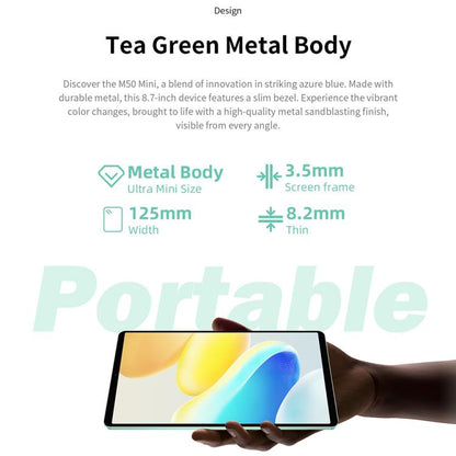Teclast M50 Mini Tablet PC 8.7 inch 4GB+128GB Android 15