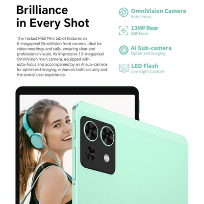 Teclast M50 Mini Tablet PC 8.7 inch 4GB+128GB Android 15