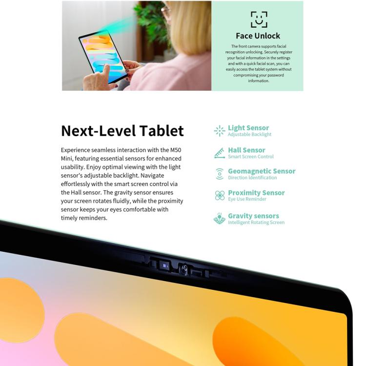 Teclast M50 Mini Tablet PC 8.7 inch 4GB+128GB Android 15