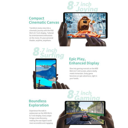 Teclast M50 Mini Tablet PC 8.7 inch 4GB+128GB Android 15