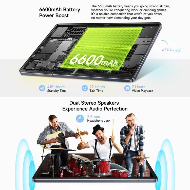 Ulefone Tab A10 Pro 11 inch Tablet 6GB+128GB Android 14