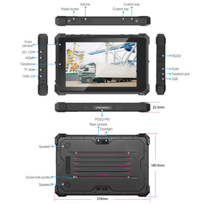 CENAVA W10N Rugged Tablet, 10.1 inch 8GB+128GB Intel N5100