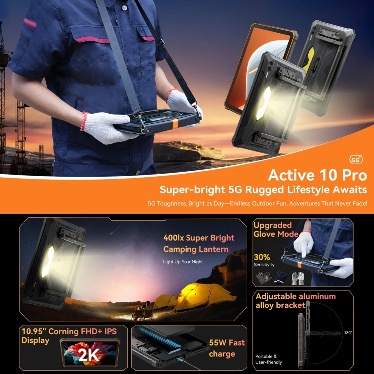 Blackview Active 8 Pro 5G Rugged Tablet 12GB+256GB